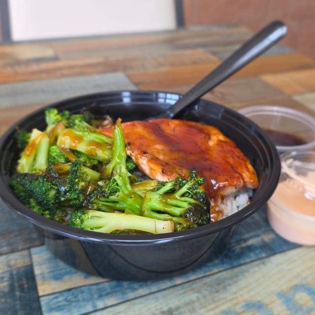 Salmon Teriyaki Bowl.