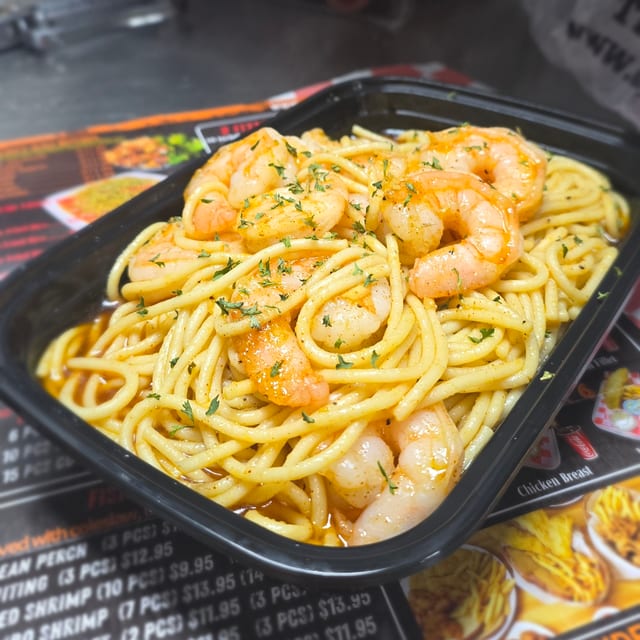 Cajun Shrimp Pasta.