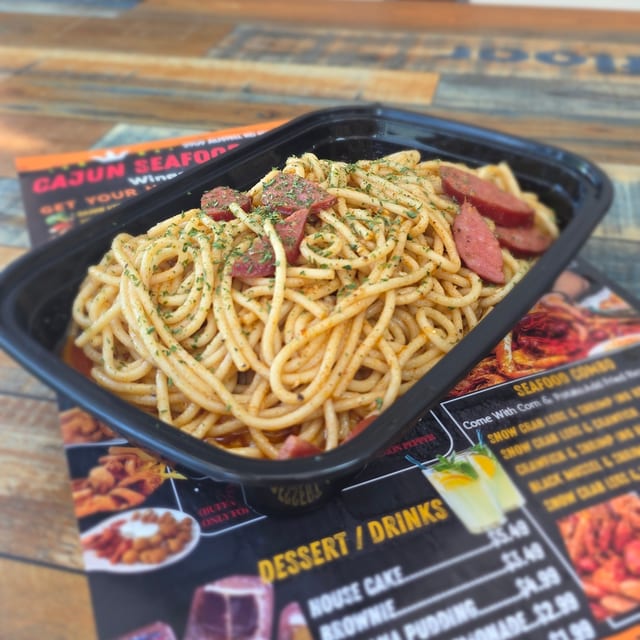 Cajun Sausage Pasta.