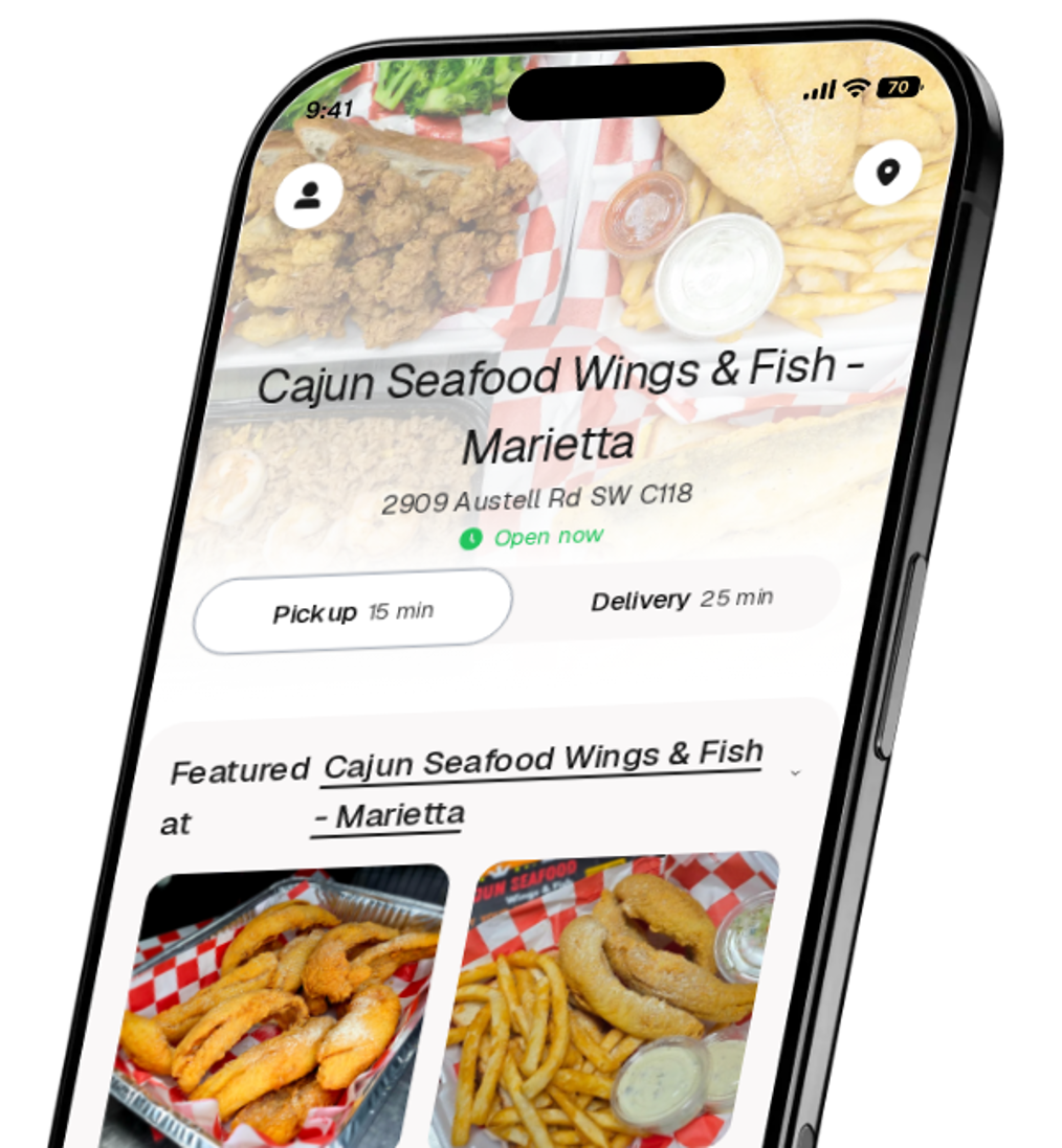 Cajun Seafood Wings & Fish - Marietta app preview
