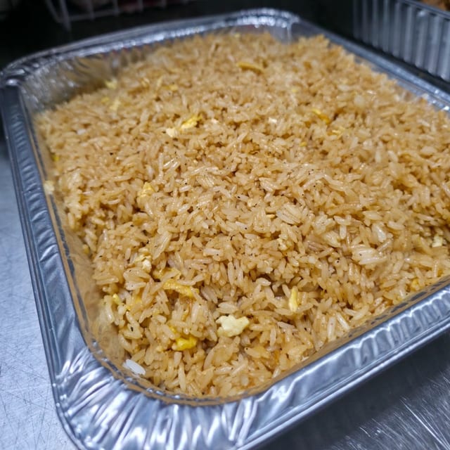 Party Tray Hibachi Rice.