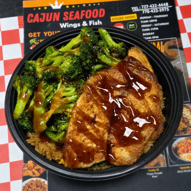 Tilapia Teriyaki Bowl.
