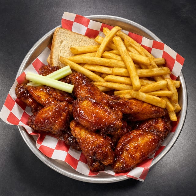 Cut Flavored Wings Combo.
