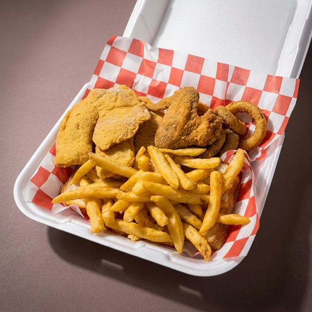 C1 : Tilapia (2 Pcs) & Whole Wing (3 Pcs).