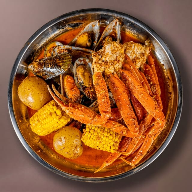 Snow Crab Legs & Green Mussel.
