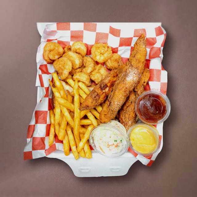 C6 ：Chicken Tenders (3 Pcs) & Shrimp (10 Pcs).